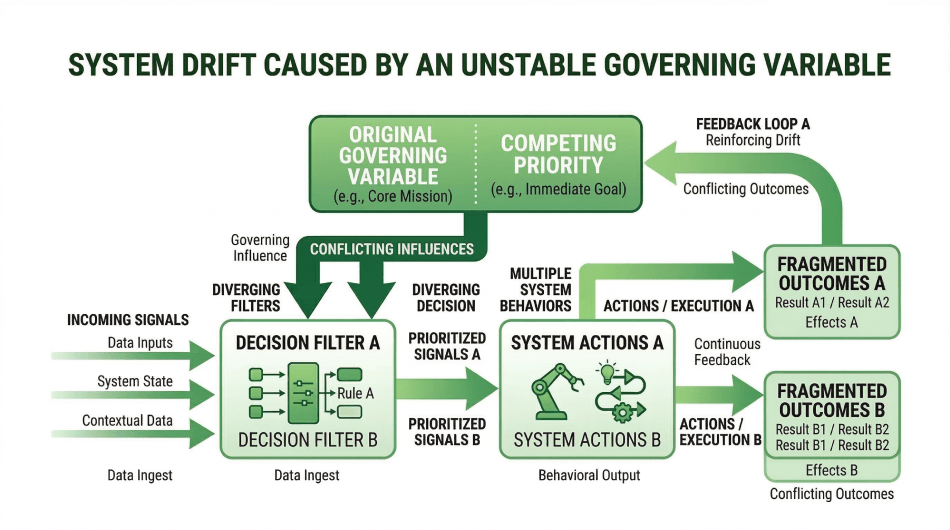 When Systems Drift: The Cost of Losing Direction