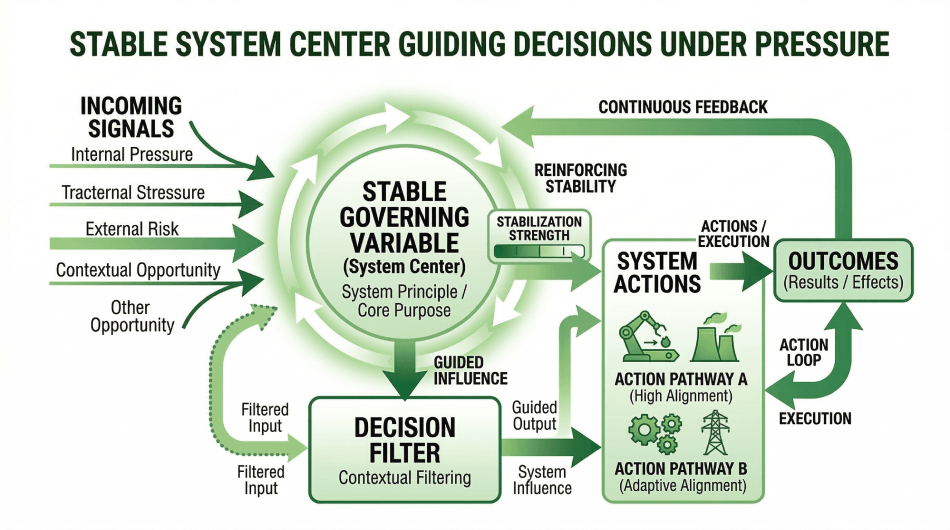 Stabilizing the Center of a System
