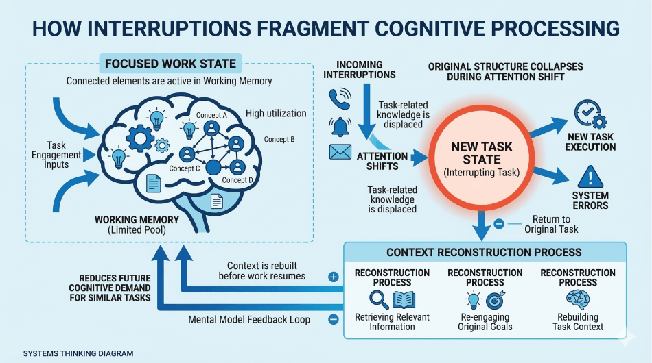 Interruptions as Cognitive Fragmentation