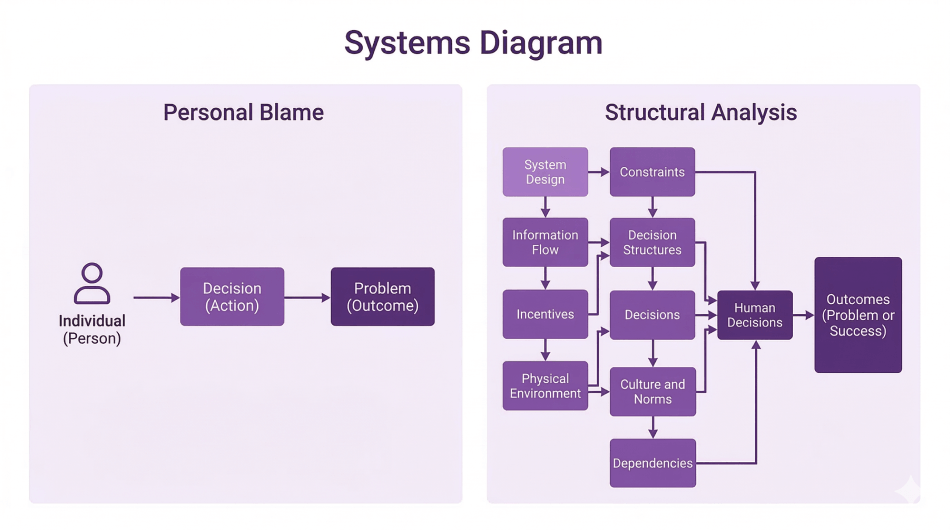 Structural Causes Versus Personal Blame
