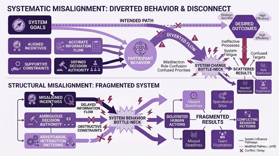 When Systems Work Against Their Own Goals