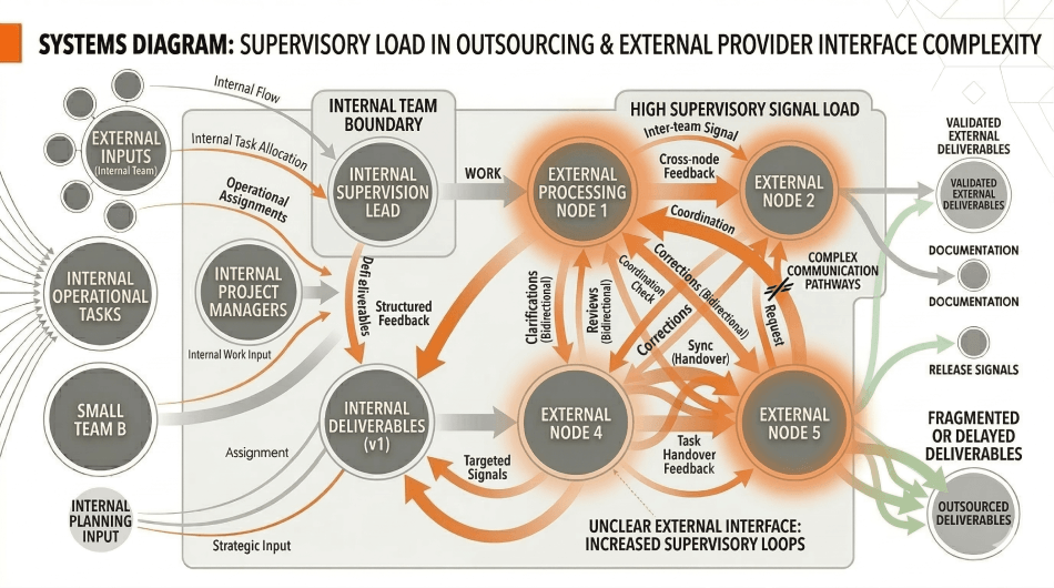 Supervisory Load in Outsourcing