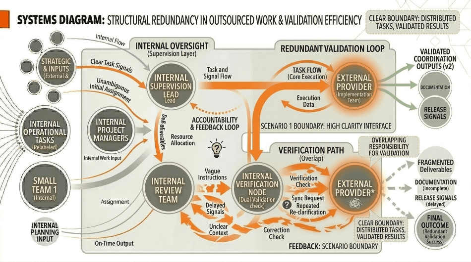 Structural Redundancy in Outsourced Work